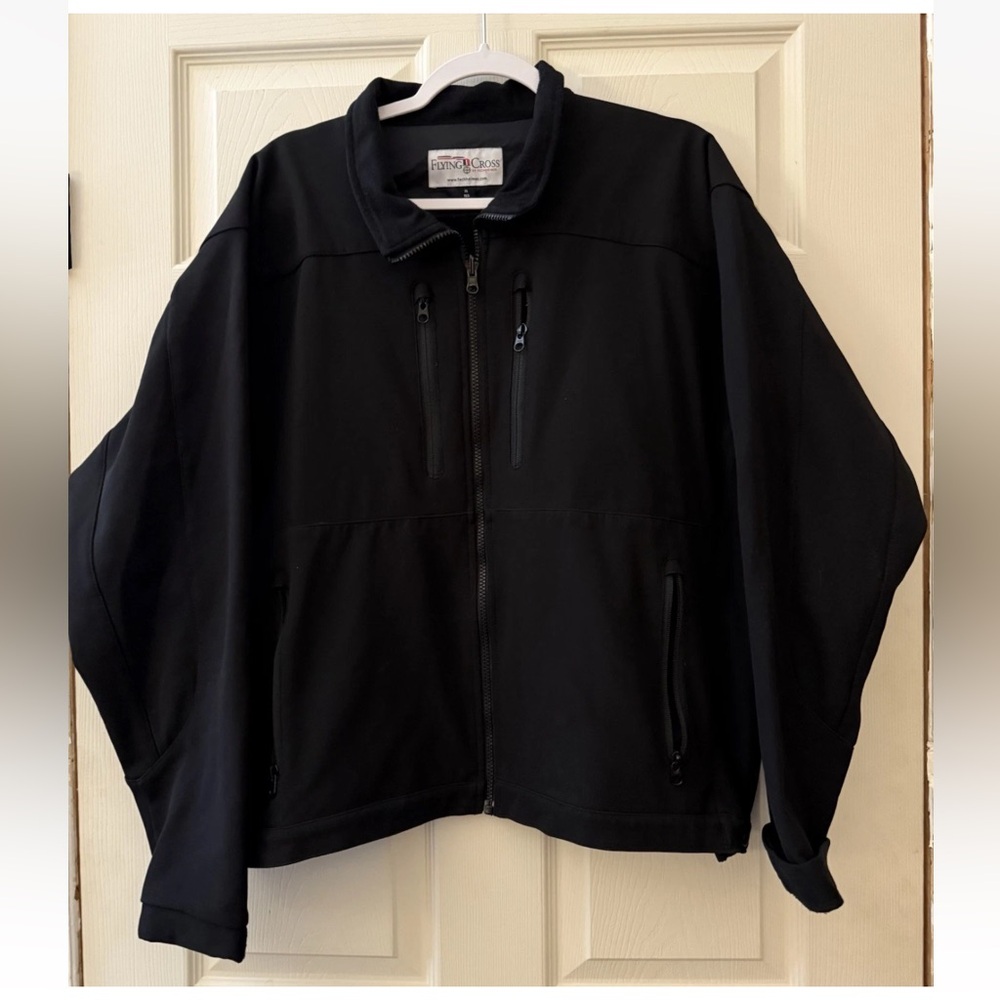 Men's Black Performance Softshell Jacket - Flying… - image 1